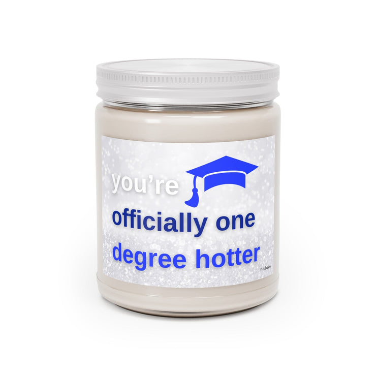 Blue and White Graduation Scented Candles 9oz