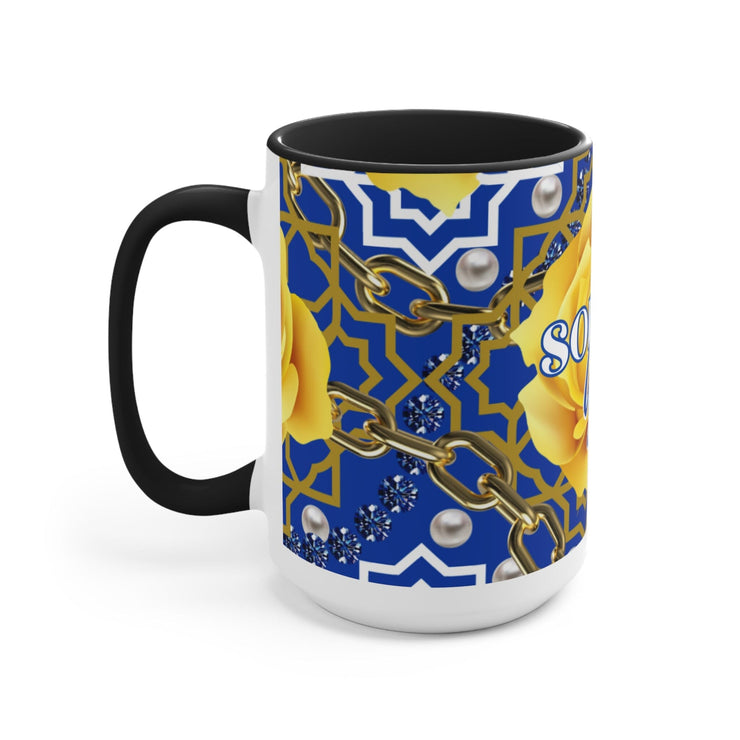 Personalized Yellow Tea Rose Coffee Mug
