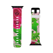 Ivy and Pearls Pink & Green Watch Band