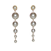 Moon Drip Pearl Earrings