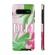 PNK Watercolor Pink & Green Personalized Tough Phone Case