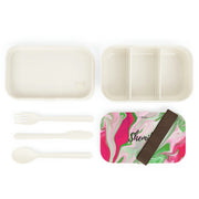 PNK Pink & Green Watercolor Personalized Bento Lunch Box
