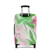 PNK Watercolor Pink & Green Luggage Cover