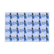 2024 Graduates Blue and White Wrapping Paper