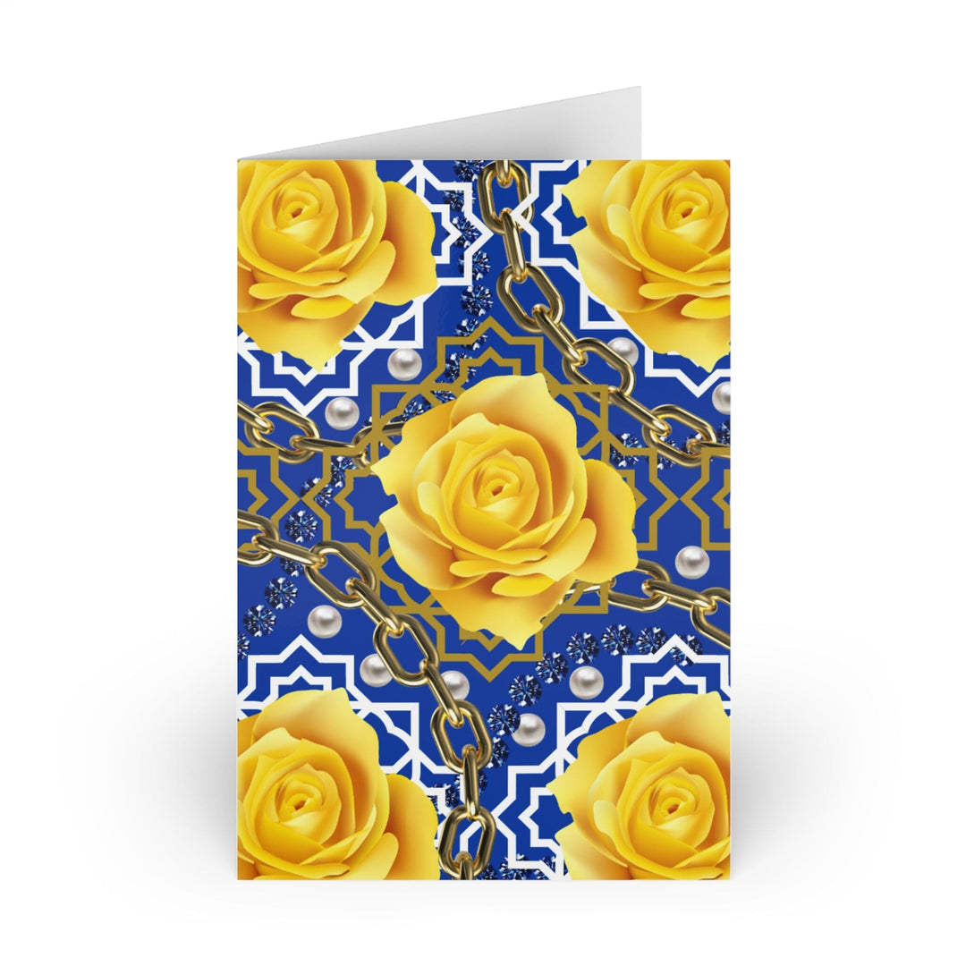 Blue and Gold Greeting Cards (10-pcs)