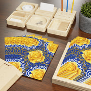 Blue and Gold Greeting Cards (10-pcs)