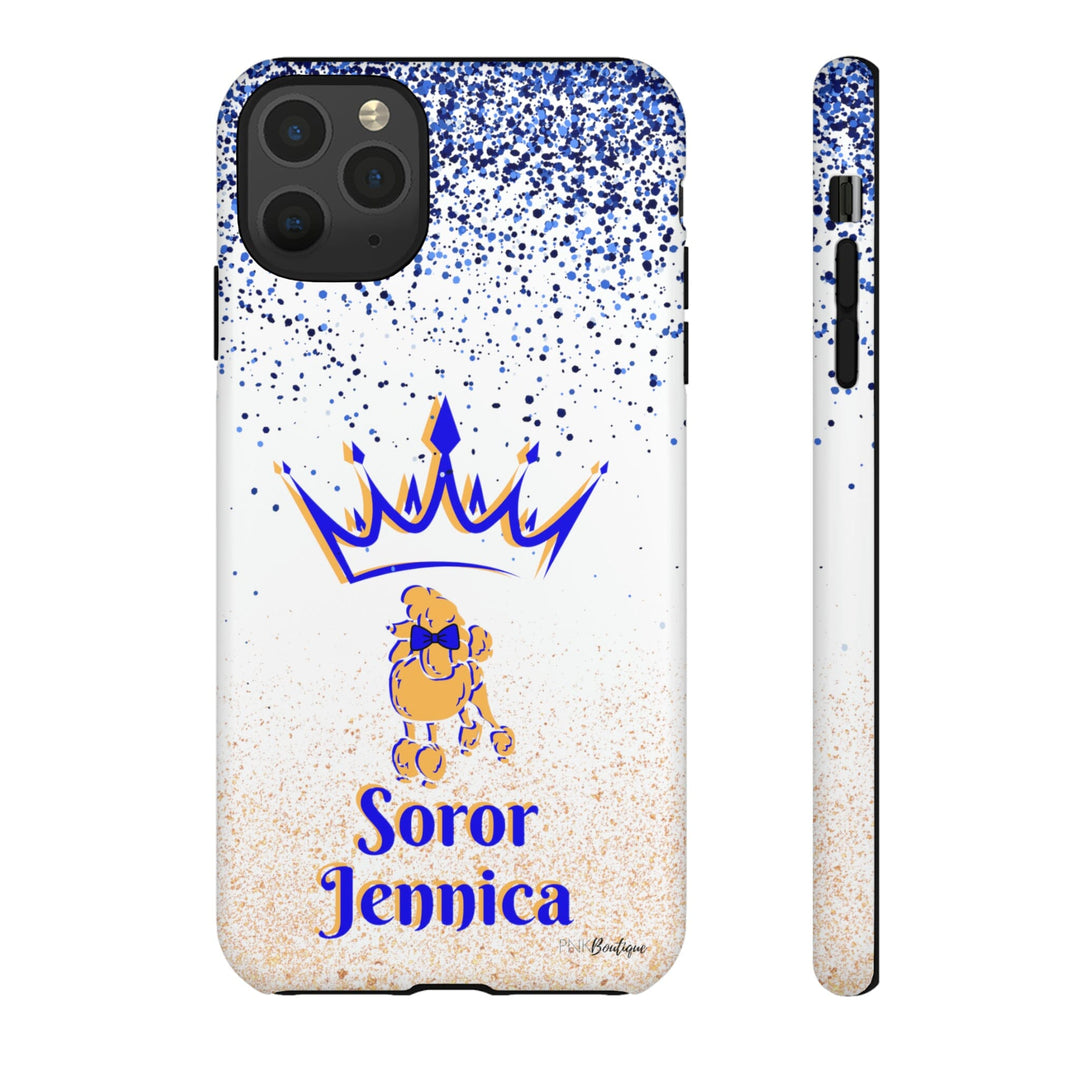 Blue and Gold Personalized Phone Case