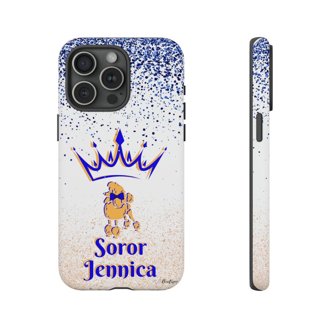 Blue and Gold Personalized Phone Case