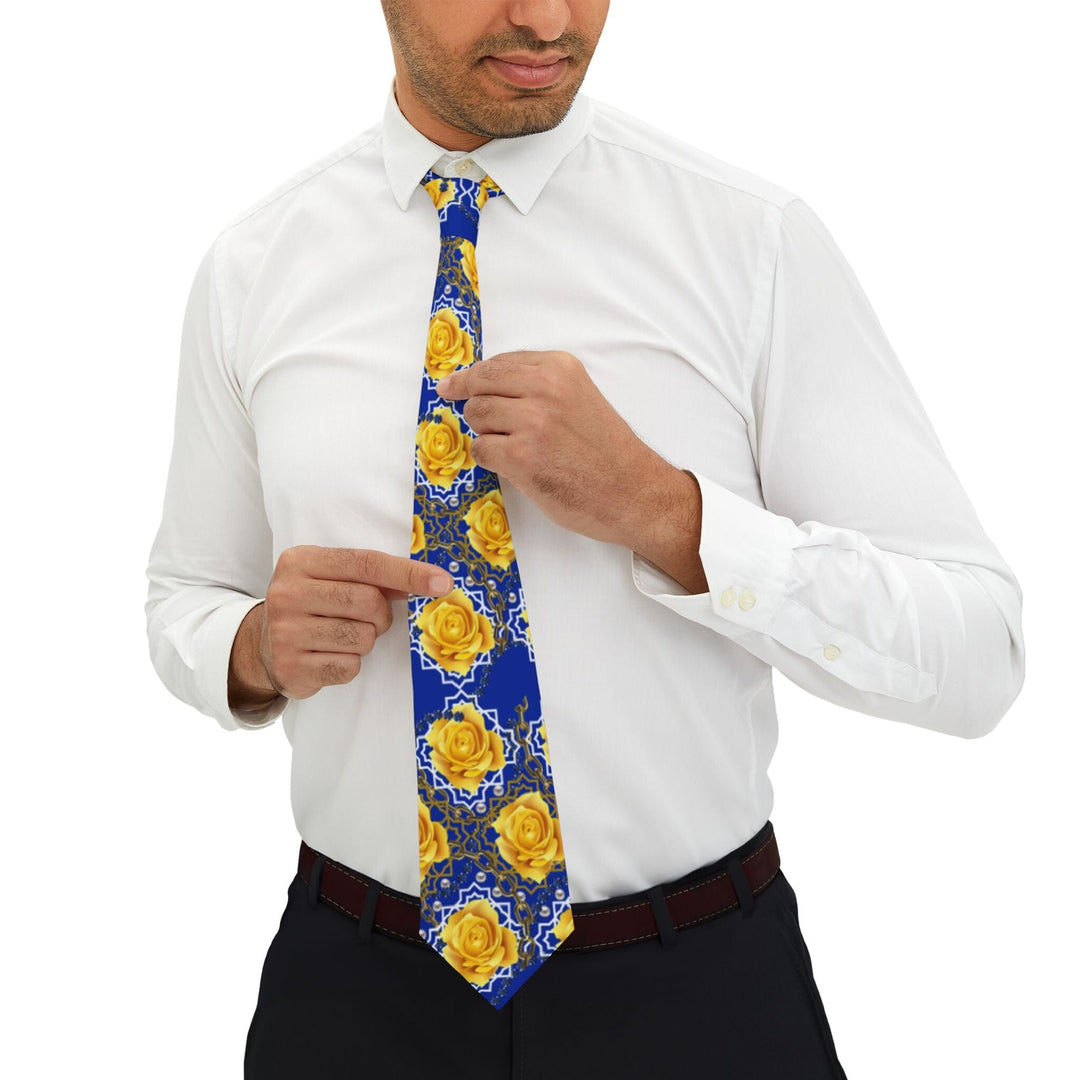Blue and Gold Sorority Inspired Necktie | Stylish Women Neckwear