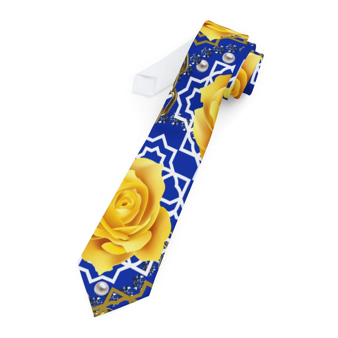 Blue and Gold Sorority Inspired Necktie | Stylish Women Neckwear