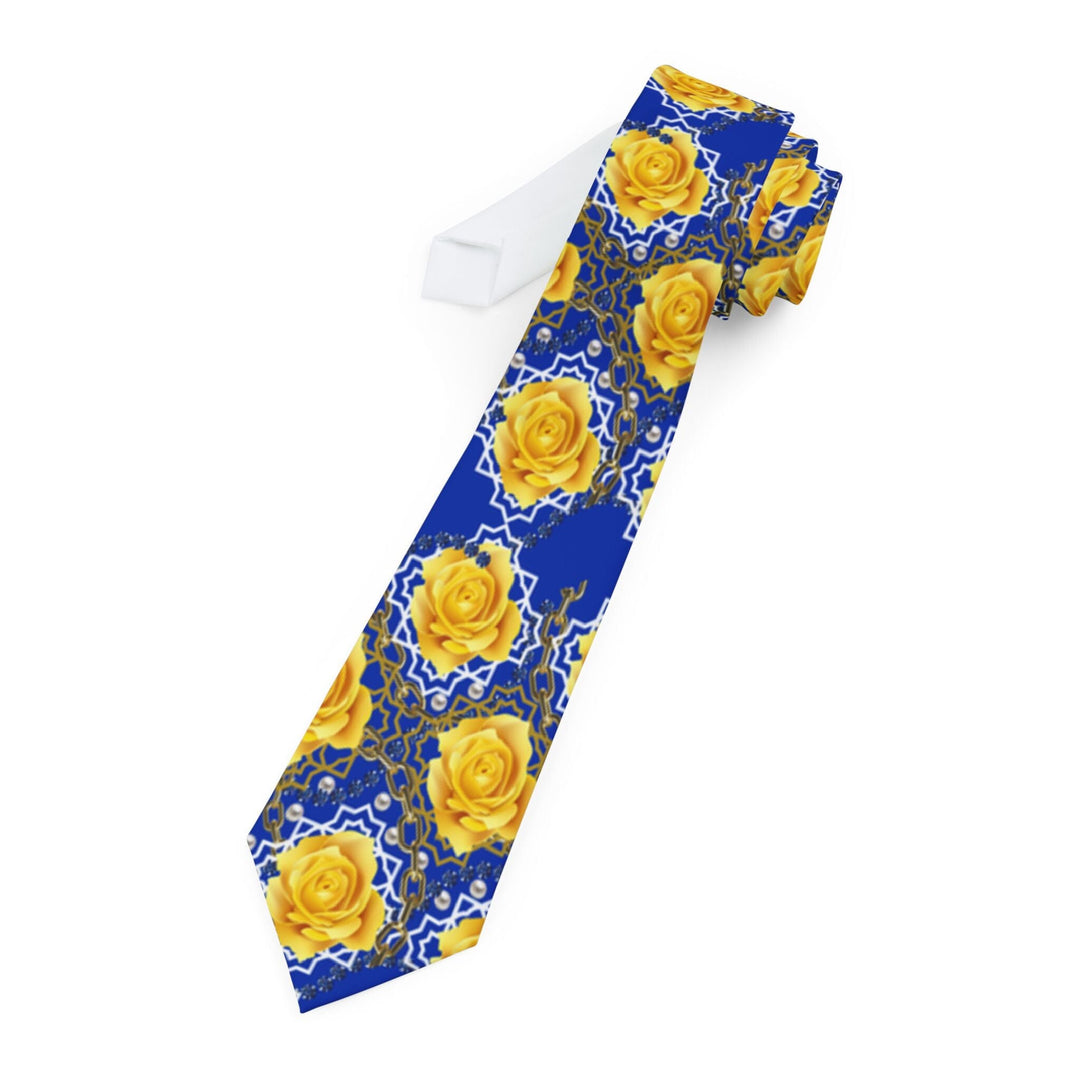Blue and Gold Sorority Inspired Necktie | Stylish Women Neckwear