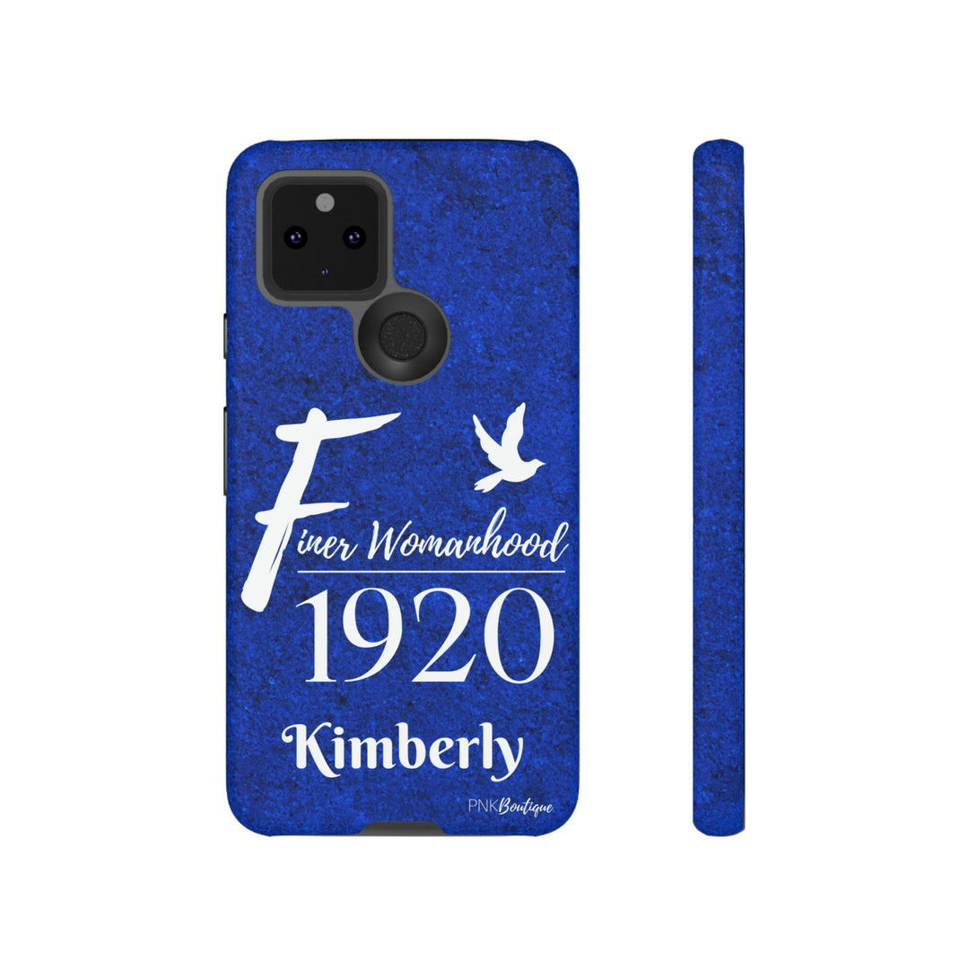 Blue and White Personalized Phone Case