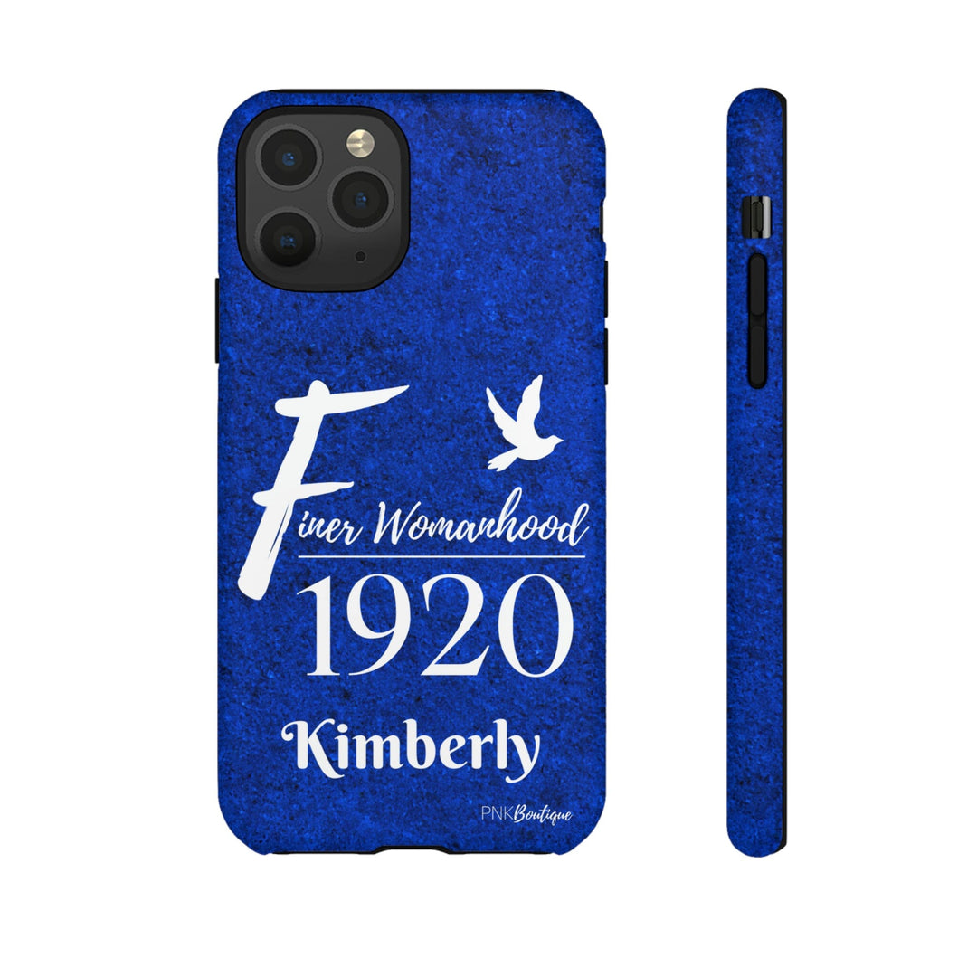 Blue and White Personalized Phone Case