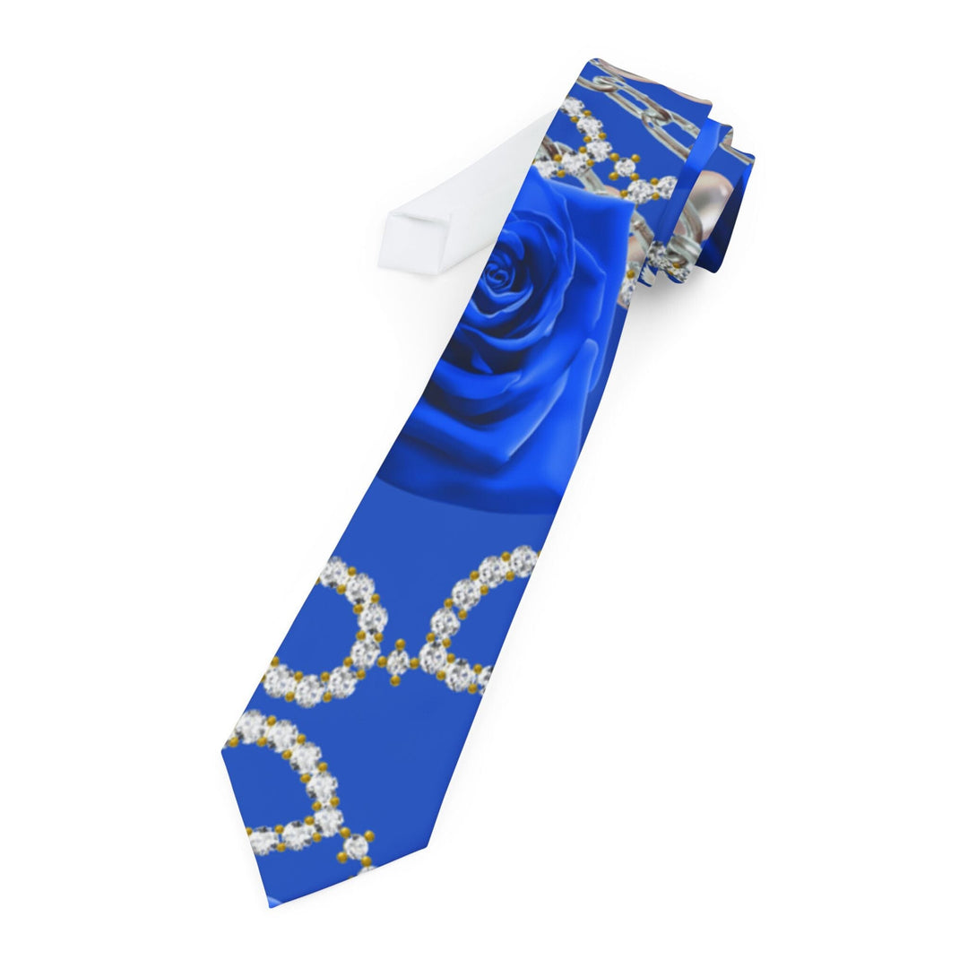 Blue and White Zeta Sorority-Inspired Women Necktie | Stylish Women Neckwear