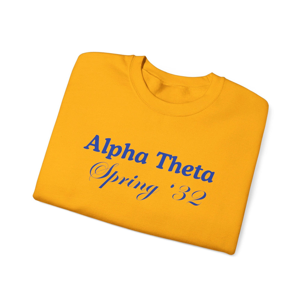 Custom Blue and Gold Homecoming Crewneck Sweatshirt