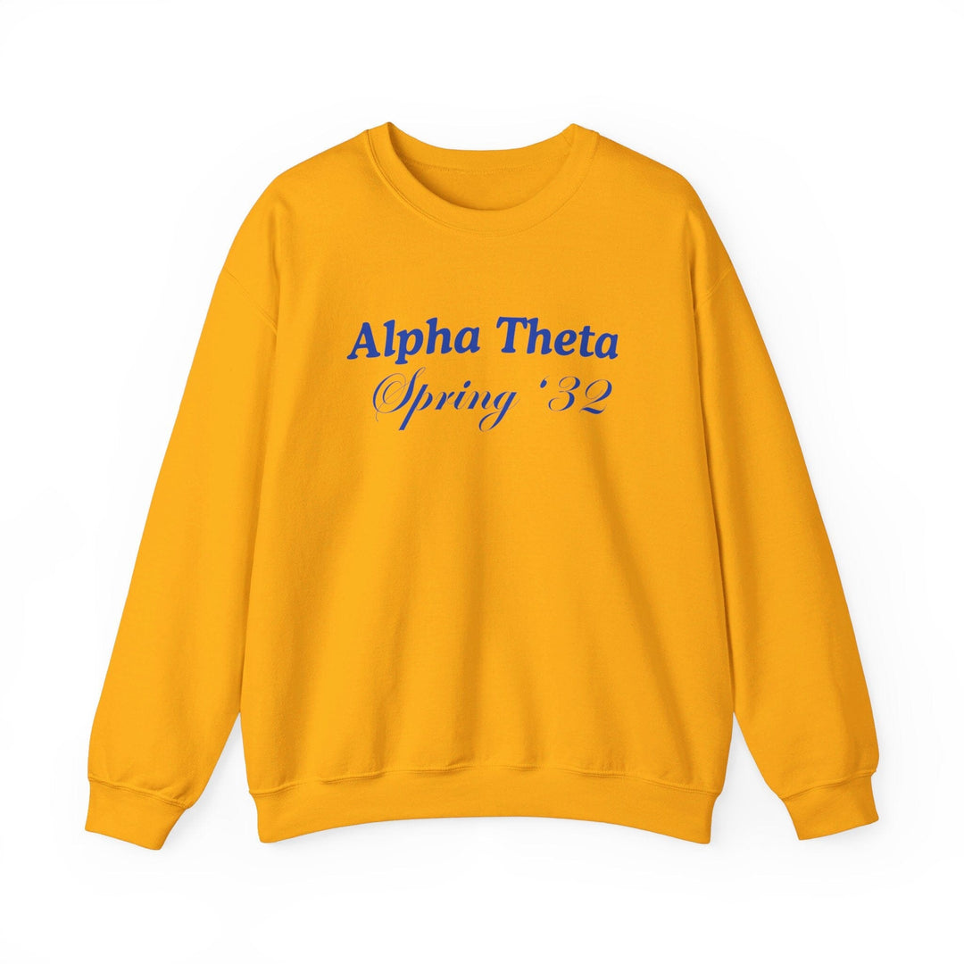 Custom Blue and Gold Homecoming Crewneck Sweatshirt