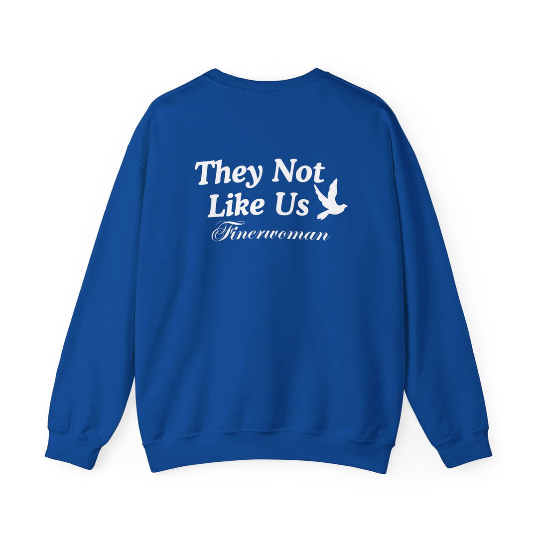 Custom Blue and White Homecoming Crewneck Sweatshirt