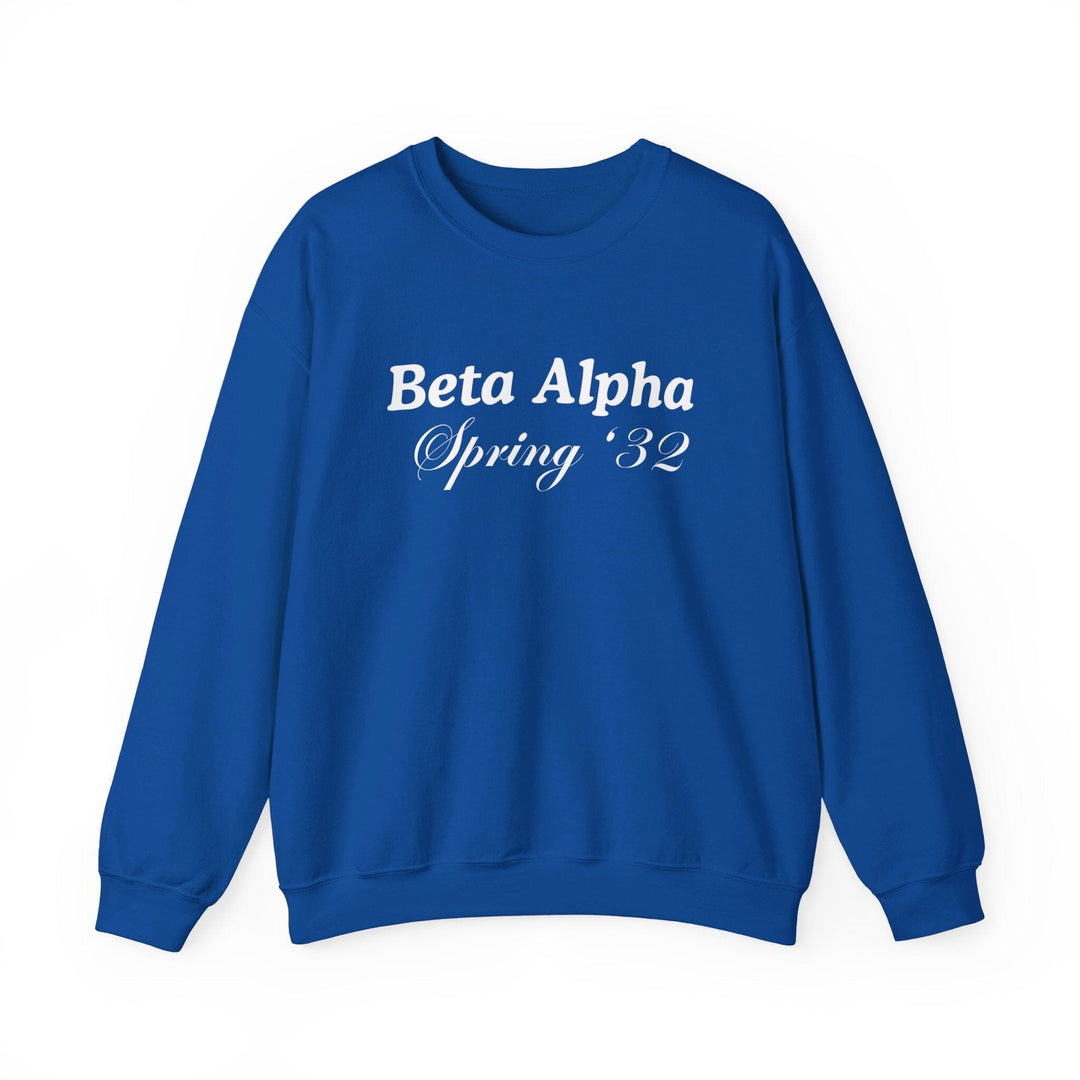 Custom Blue and White Homecoming Crewneck Sweatshirt