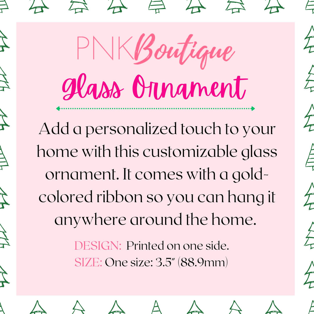 Custom Grand Parent Glass Ornament