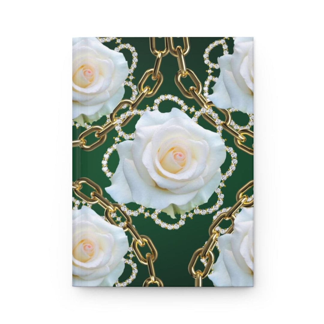 Custom Green and White Links Hardcover Journal Matte