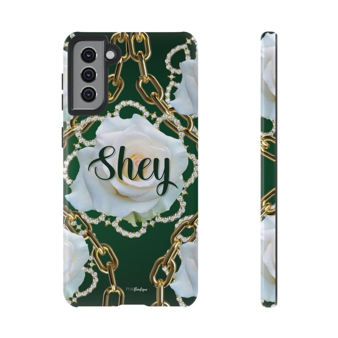 Custom Green and White Links Phone Case