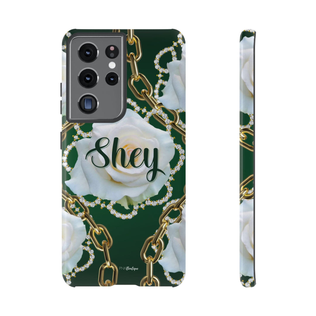 Custom Green and White Links Phone Case