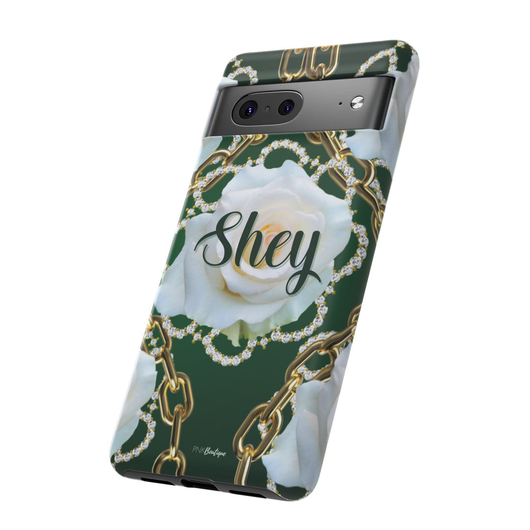 Custom Green and White Links Phone Case