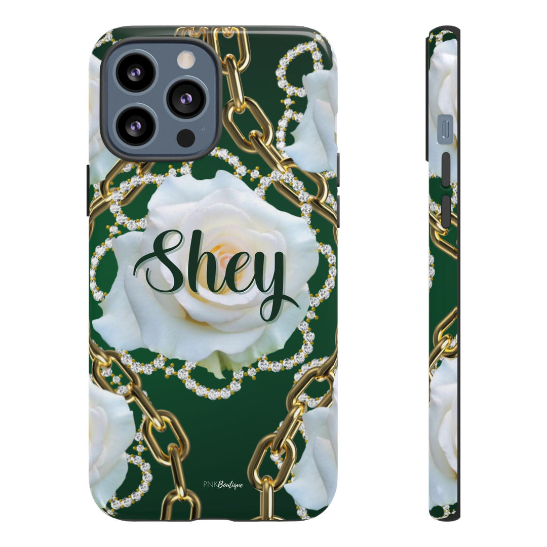 Custom Green and White Links Phone Case