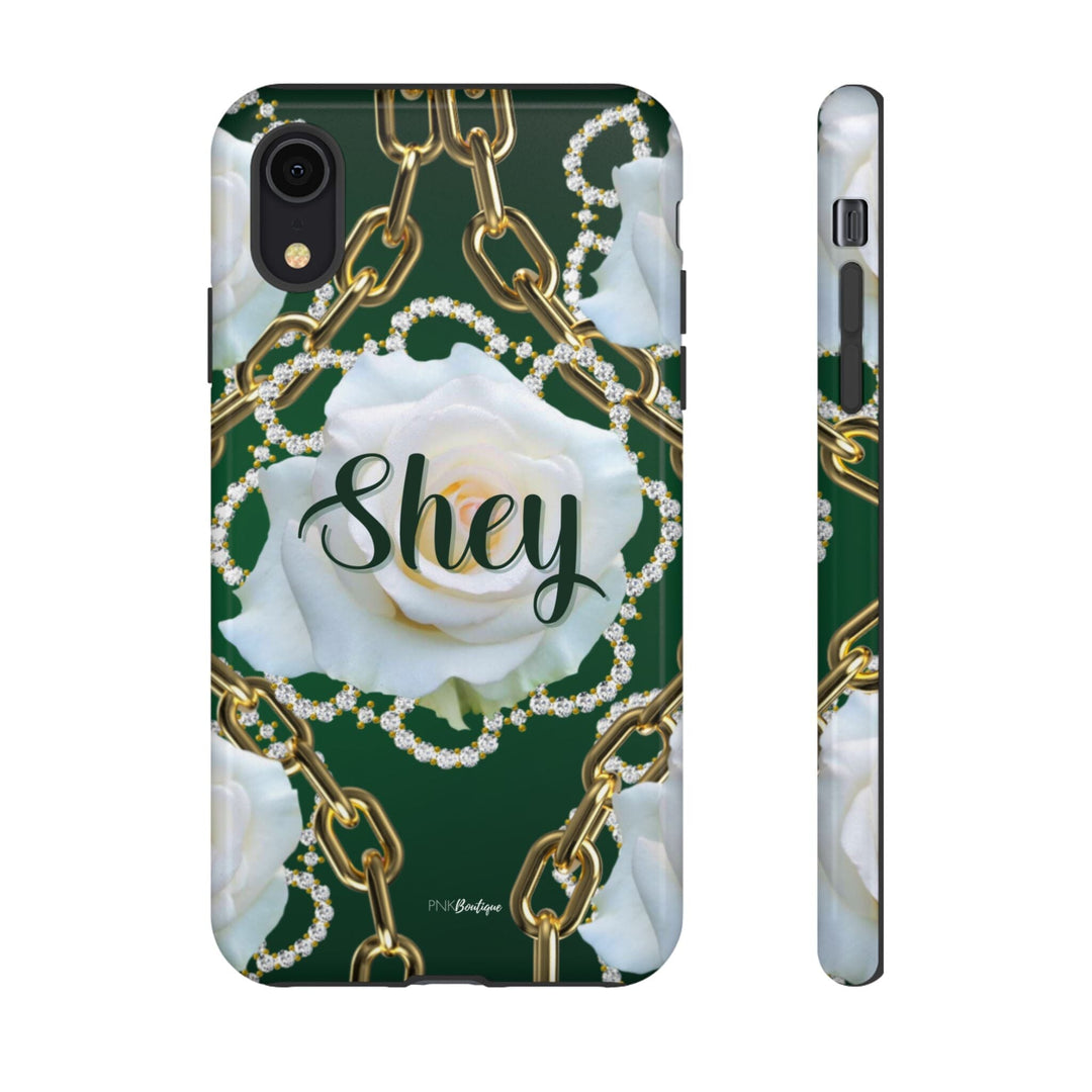 Custom Green and White Links Phone Case