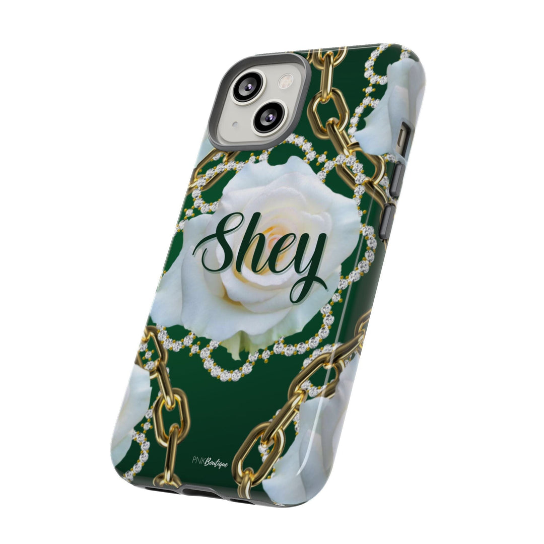 Custom Green and White Links Phone Case