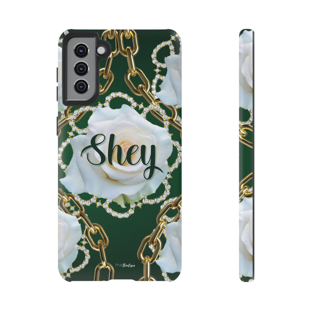 Custom Green and White Links Phone Case