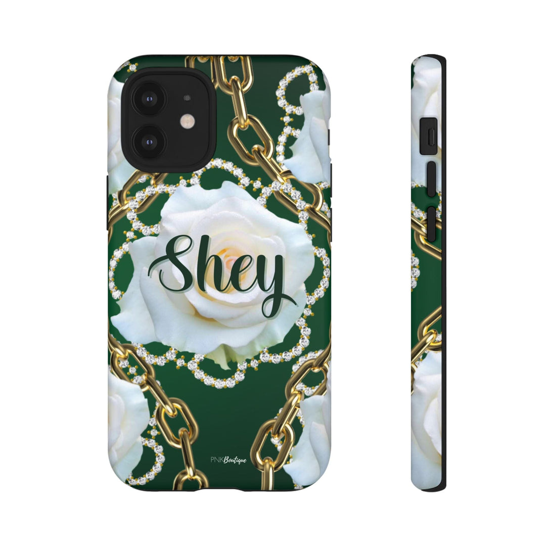 Custom Green and White Links Phone Case