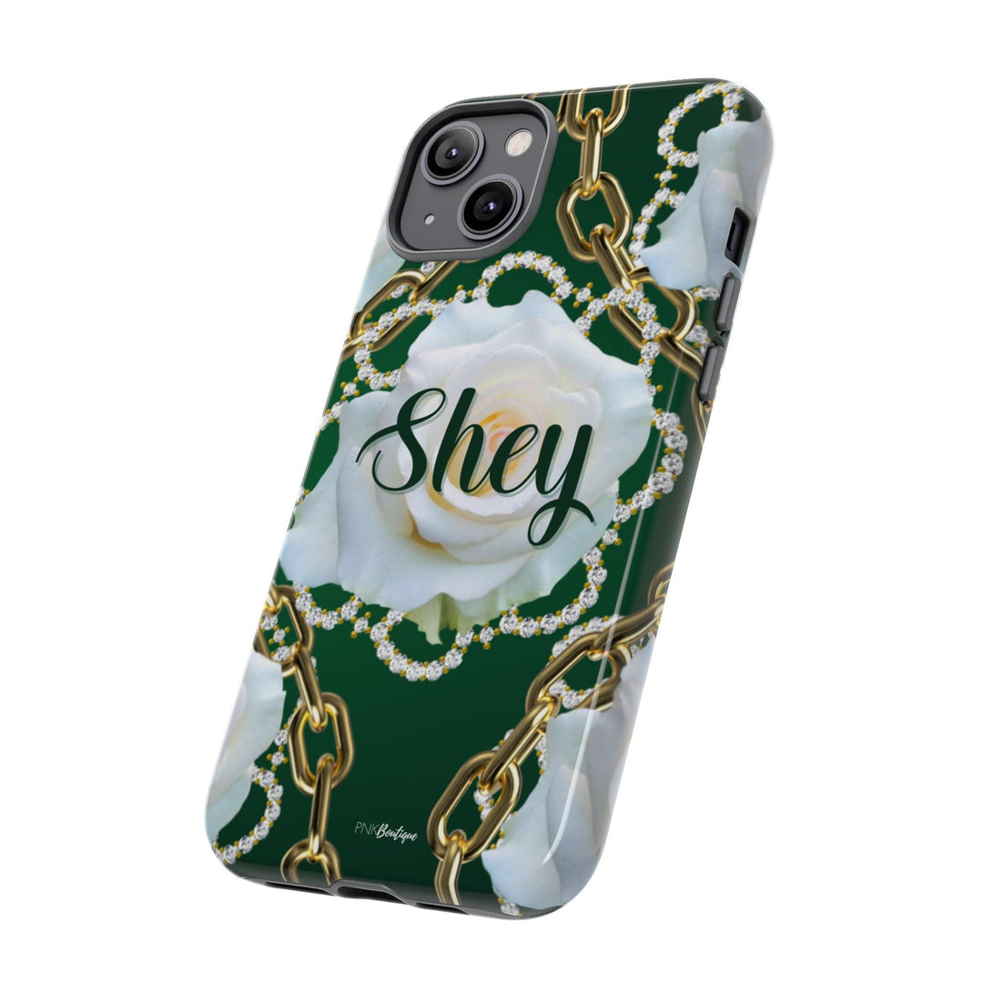 Custom Green and White Links Phone Case