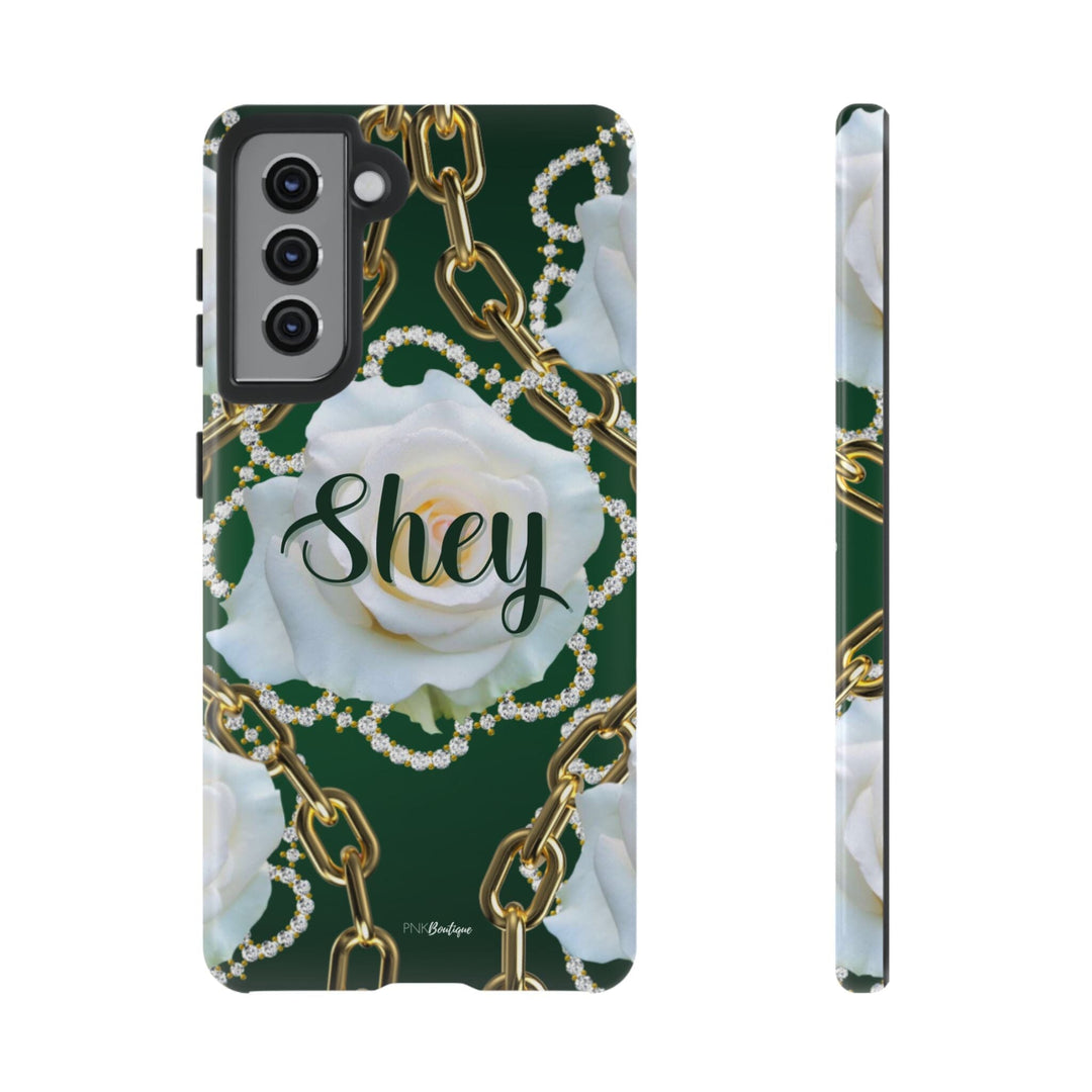 Custom Green and White Links Phone Case