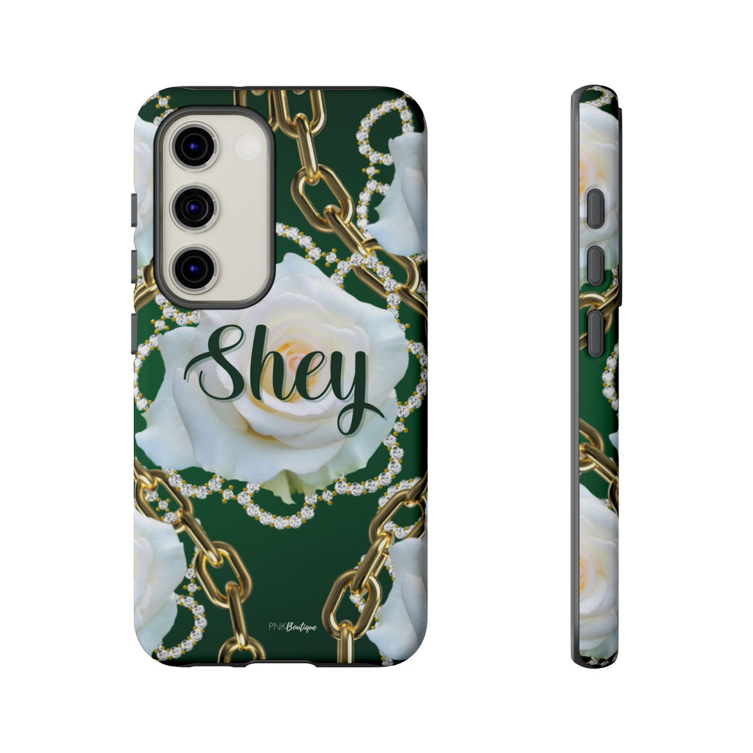 Custom Green and White Links Phone Case