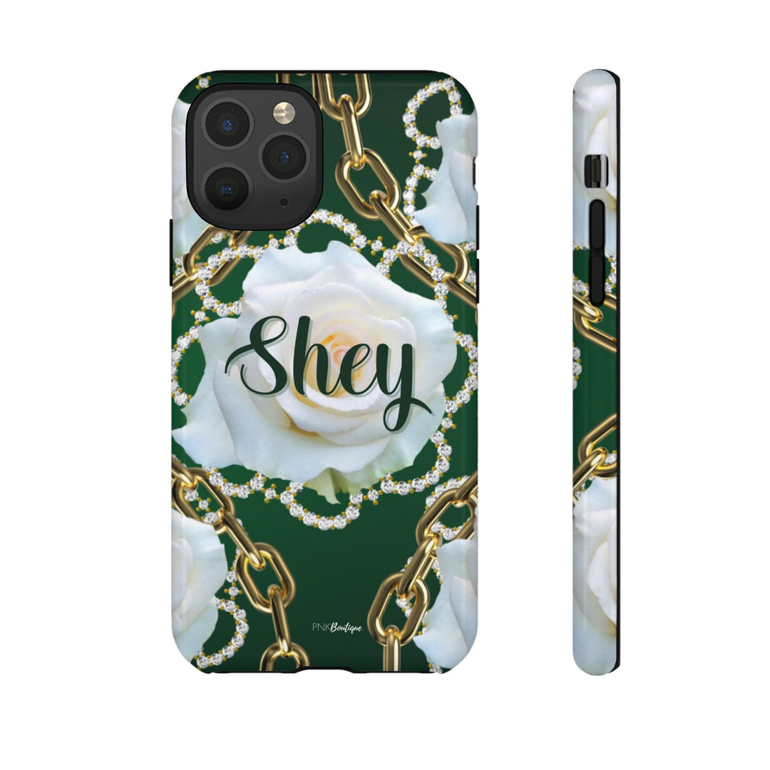 Custom Green and White Links Phone Case