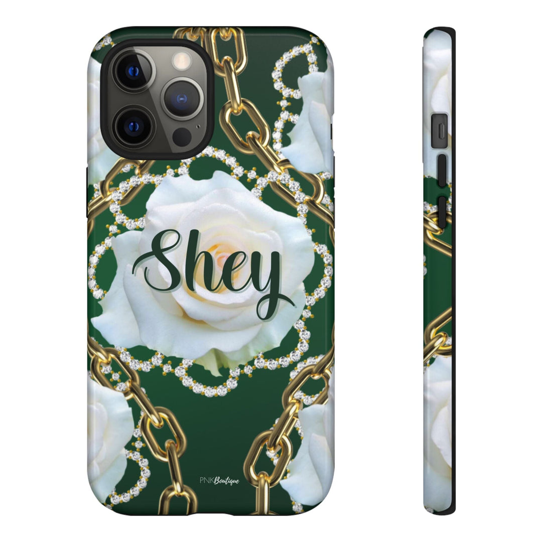 Custom Green and White Links Phone Case