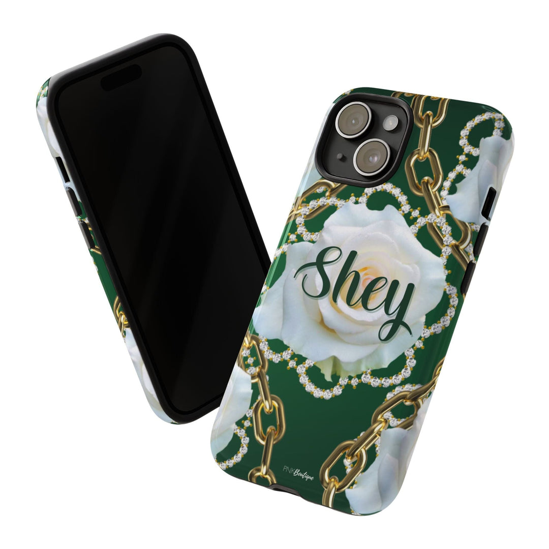 Custom Green and White Links Phone Case