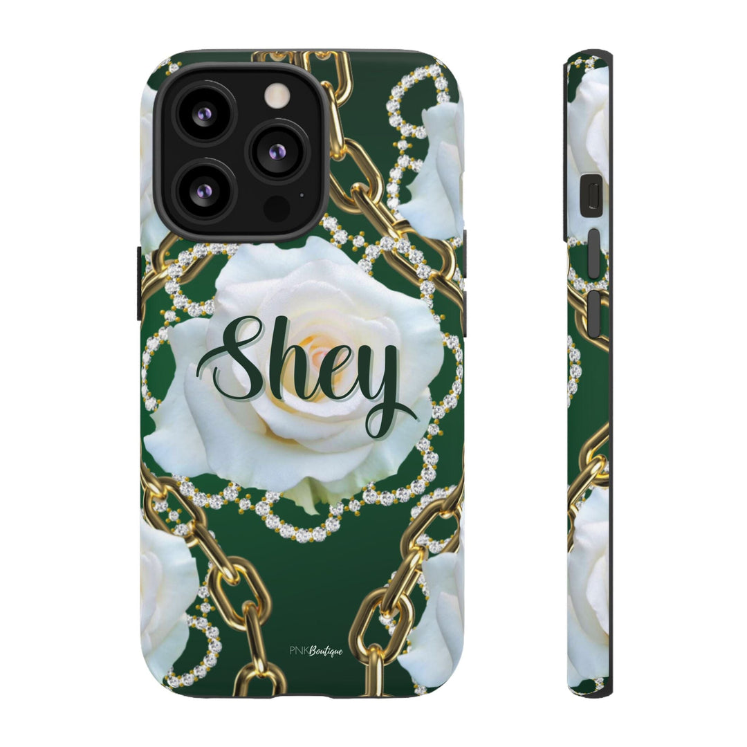 Custom Green and White Links Phone Case