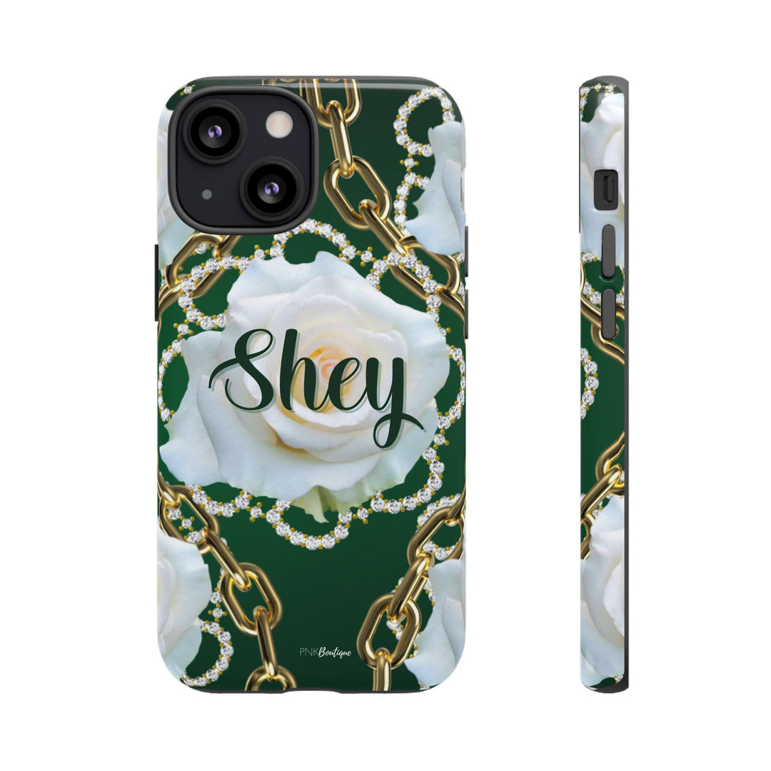 Custom Green and White Links Phone Case