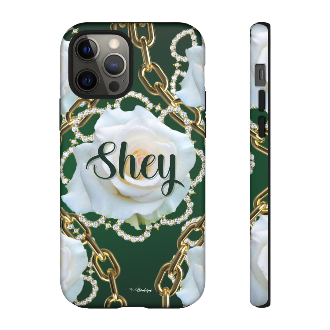 Custom Green and White Links Phone Case