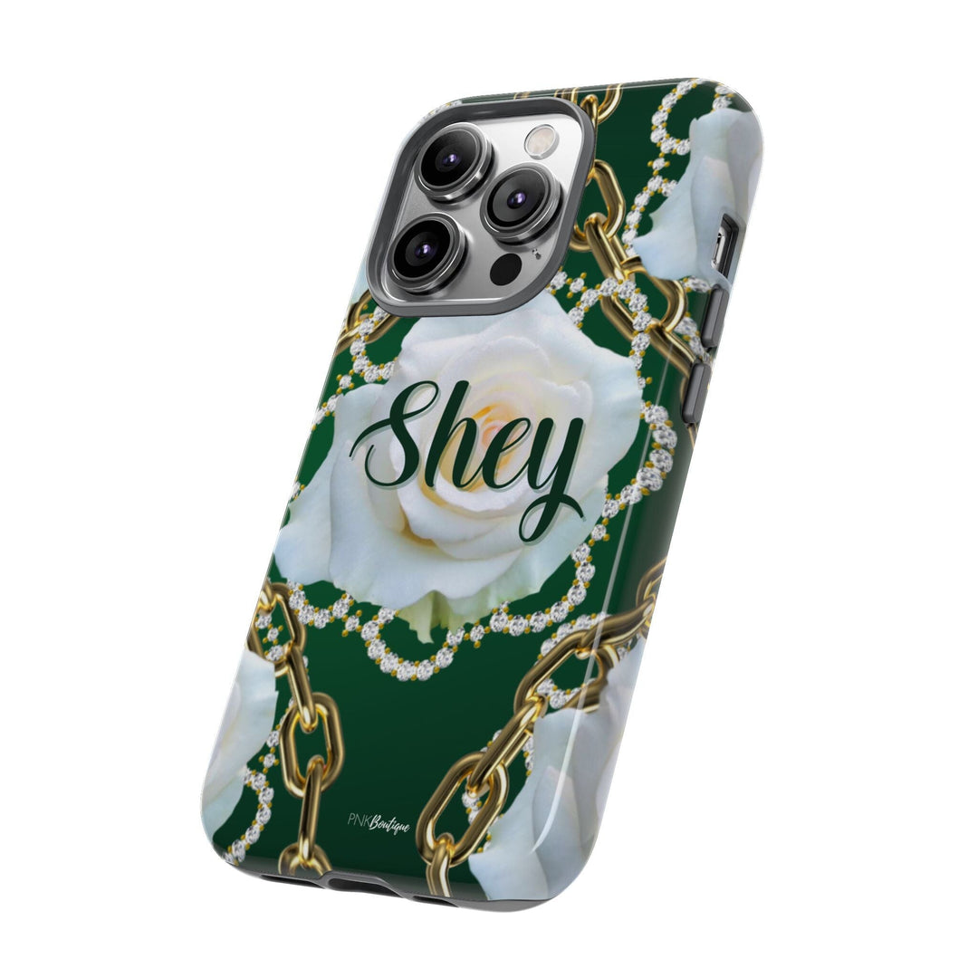 Custom Green and White Links Phone Case