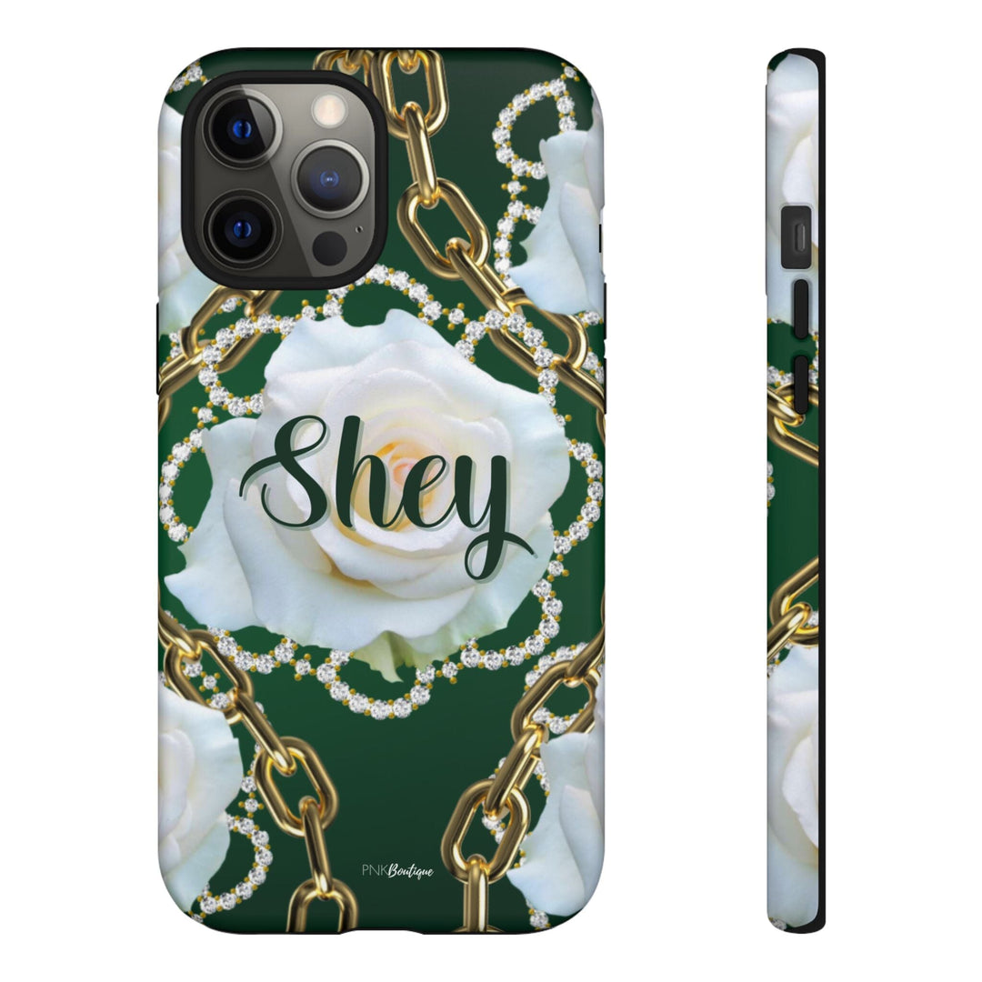 Custom Green and White Links Phone Case