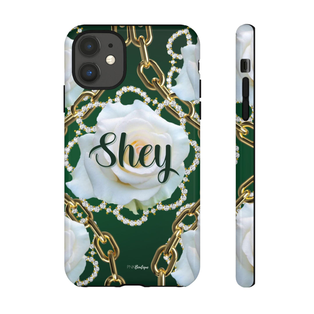 Custom Green and White Links Phone Case