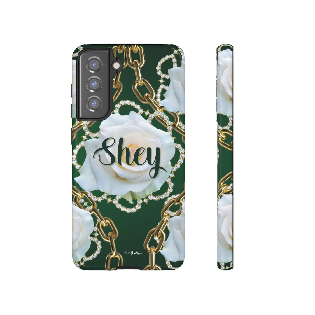 Custom Green and White Links Phone Case