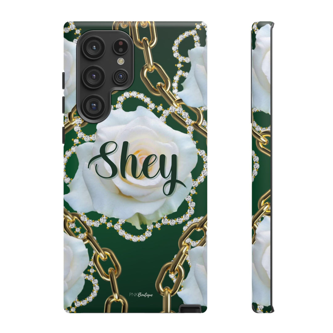 Custom Green and White Links Phone Case