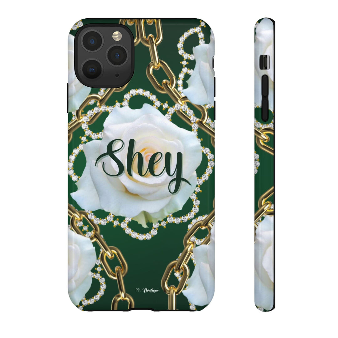 Custom Green and White Links Phone Case