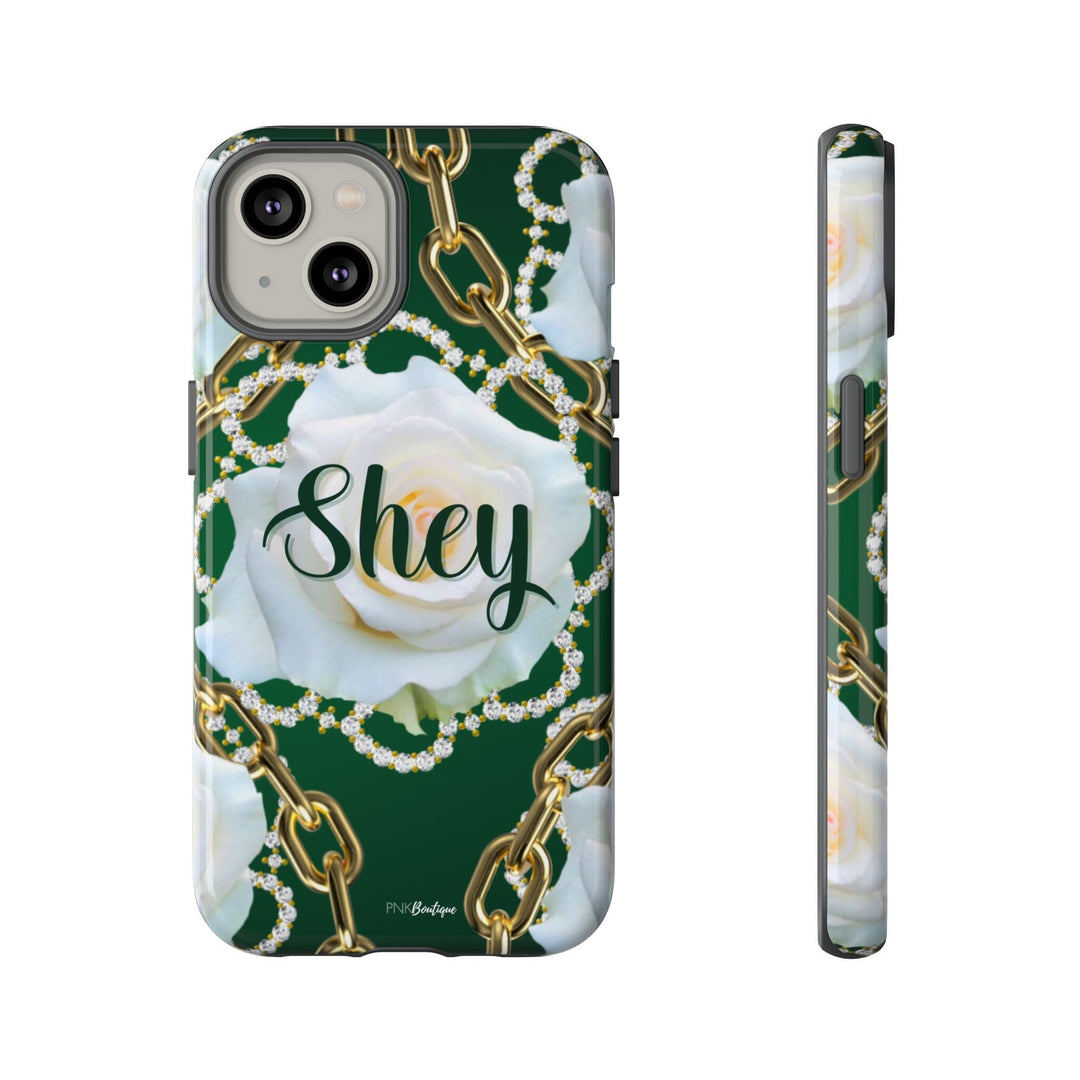 Custom Green and White Links Phone Case