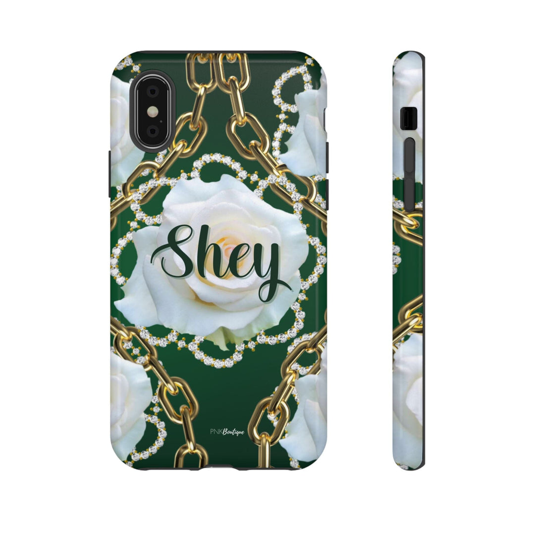 Custom Green and White Links Phone Case