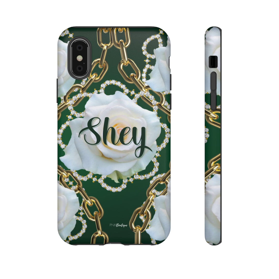 Custom Green and White Links Phone Case